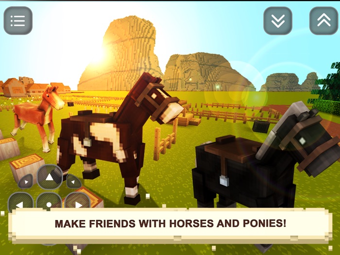 My Blocky Horse Racing Animal Care Game for Girls