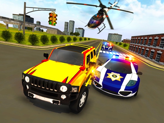 Police Car Chase Prado - Prisoner Escape Plan 2017 iPad screenshot