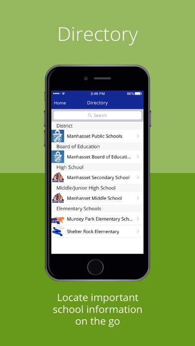 Manhasset Schools Mobile Screenshot