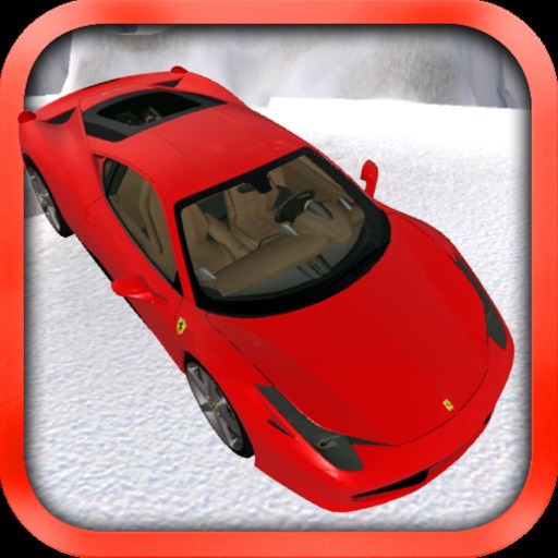 Red Sport Car Game 3D Icon