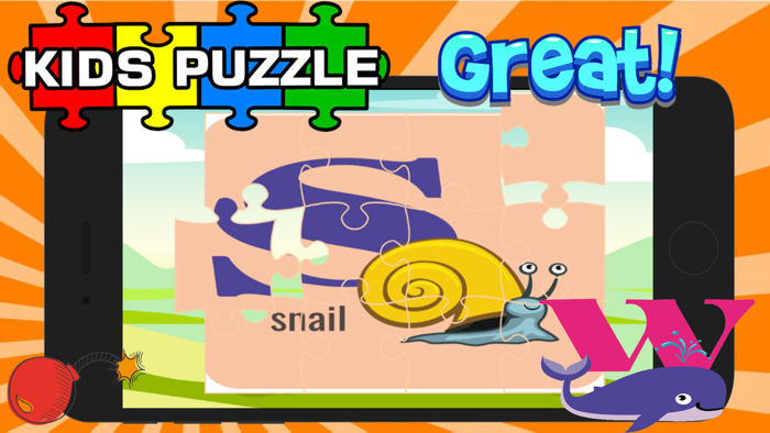 ABC Animal Puzzle Jigsaw-Kid English Learning Free