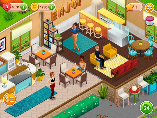 Mansion Cafe: Renovation Story iPad screenshot