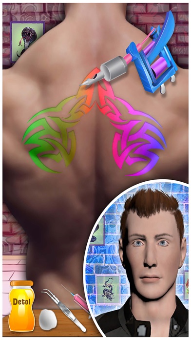 Tattoo Design 3D : Tattoo Artist Salon Game screenshot 2