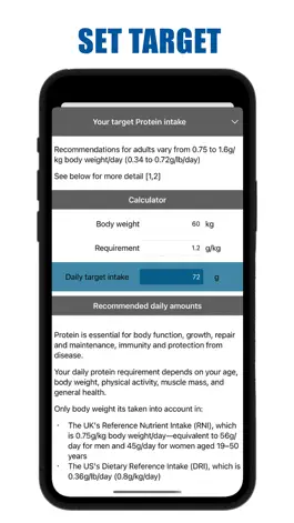 Game screenshot Protein Counter and Tracker apk