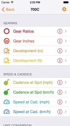 Bike Gear Ratios - Calc Speed,Cadence,Developmentのおすすめ画像2