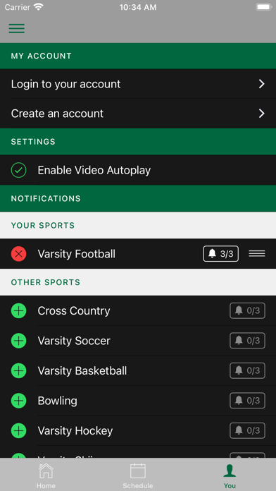 Delbarton Athletics Screenshot