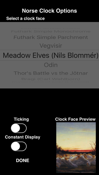 Norse Clock Screenshot