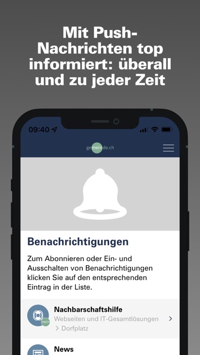 Gemeinde.ch Screenshot