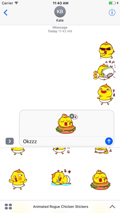 Animated Rogue Chicken Stickers For iMessage