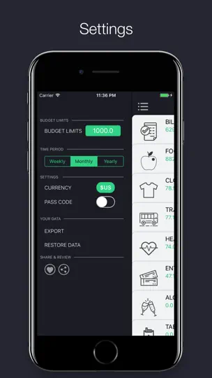 Скриншот Spending Tracker : Отслеживание бюджета на iPhone 3