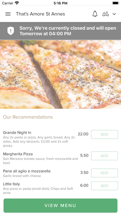 That's Amore St Annes Screenshot
