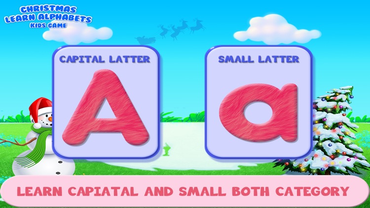 Christmas Learn Alphabets Kids Game screenshot-3