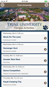 Trine University Campus Activities screenshot #2 for iPhone