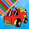 Fire Truck is a fun coloring activity for all ages