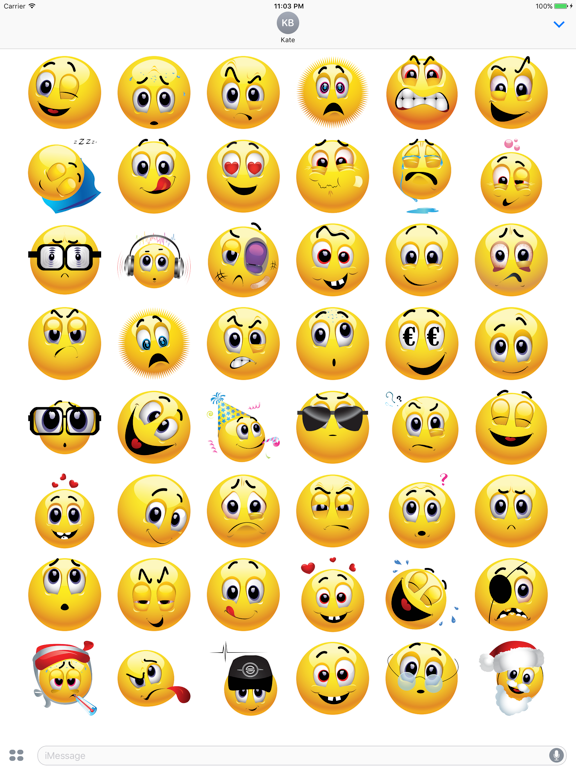 Screenshot #5 pour Funny Smiley Emoji Pack