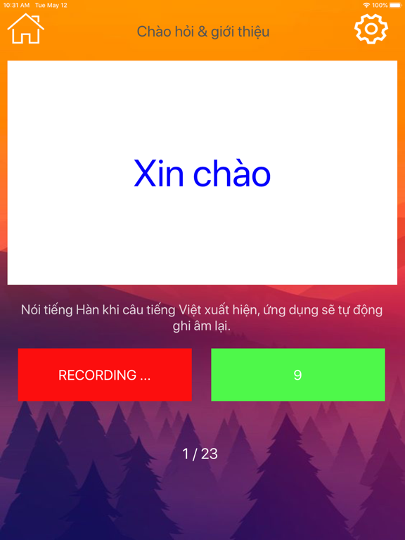 Học Tiếng Hàn Giao Tiếp Topik iPad screenshot 5 - Education app