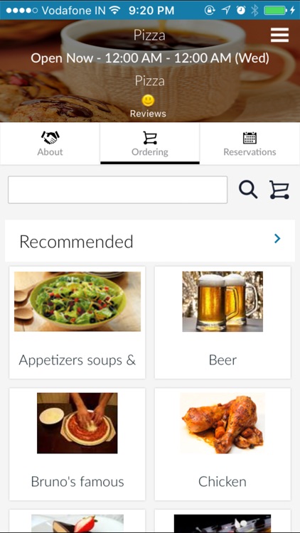 Branded App for Pizza (powered by SalesVu)