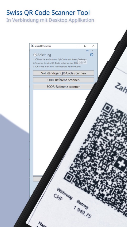 #1. Swiss QR Scanner Tool (iOS) Podle: Mobile Trend GmbH (Switzerland)