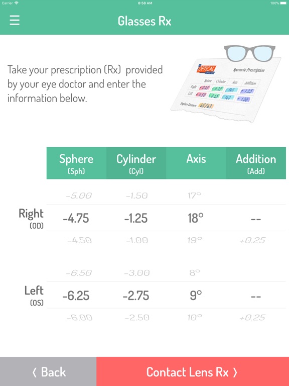 Contact Lens Rx by GlassifyMe Apps 148Apps