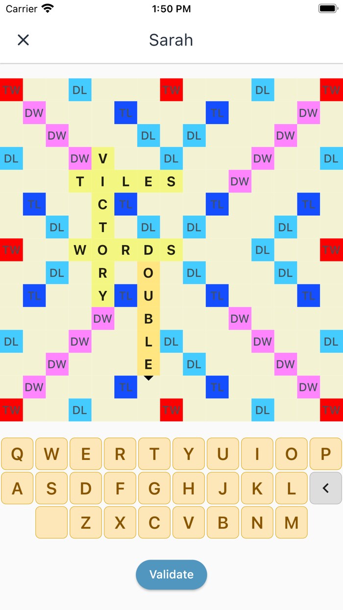 Score Keeper for Word Games