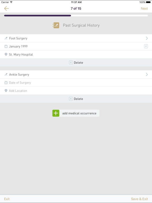 MINA Health Blueprint iPad screenshot 4 - Health & Fitness app