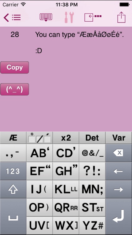 AEI Keyboard Note Danish