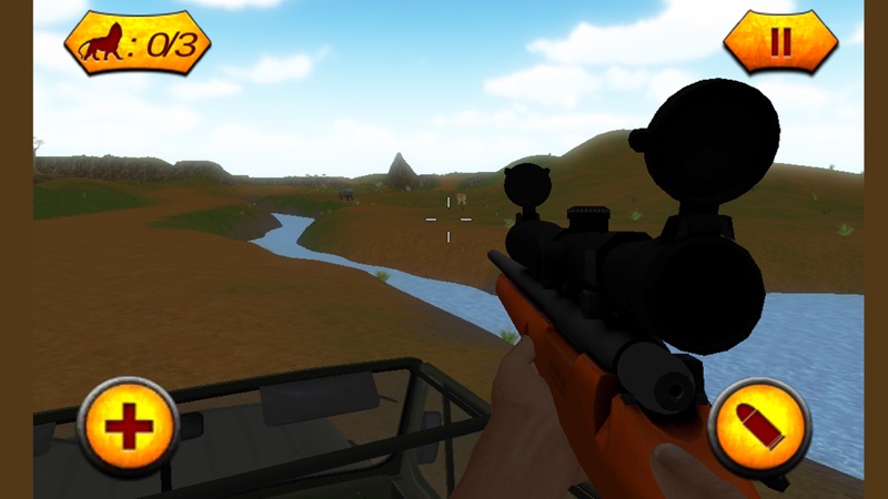 Simulador de disparos de sniper forestal y cazador screenshot 3