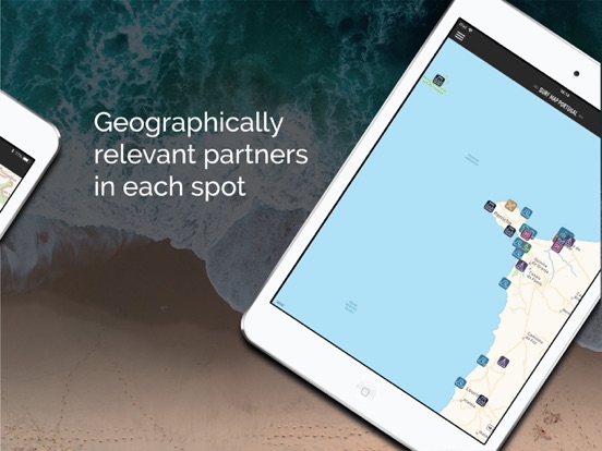 Surf Map Portugal iPad screenshot 4 - Travel app