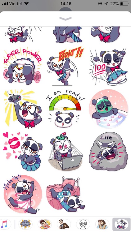 Cute Panda Pun Funny Stickers