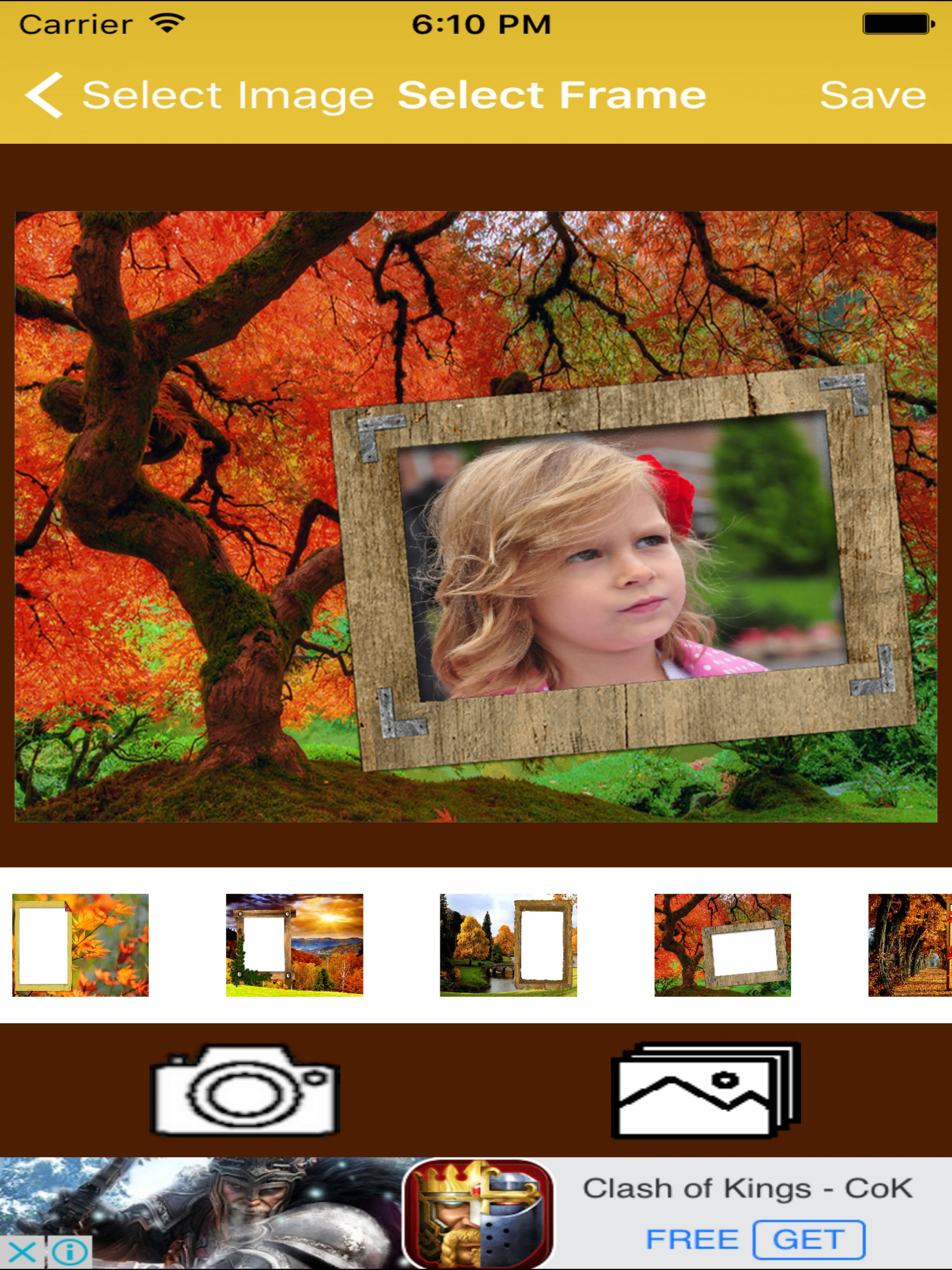 Nature Photo Frame And Pic Collage