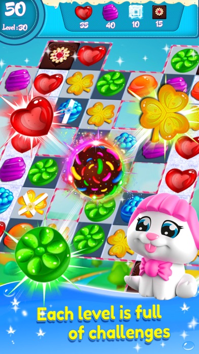 Screenshot #2 pour Candy Match 3 - Crazy Sugar Blast