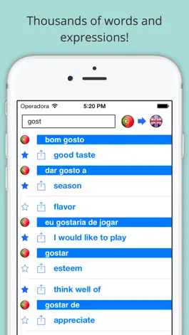 Game screenshot Offline English Portuguese Dictionary (Dicionário) hack