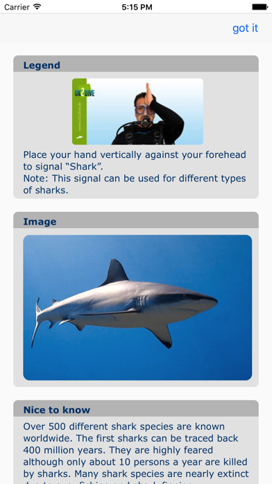 Dive Signals Screenshot