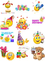 Birthday Emoticons ipad bilder 3