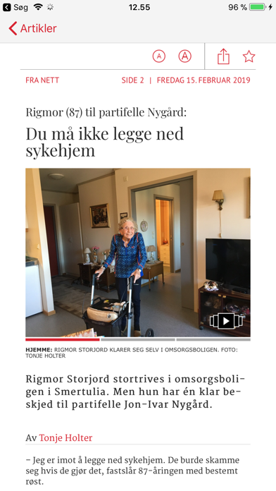 Fredriksstad Blad eAvis Screenshot