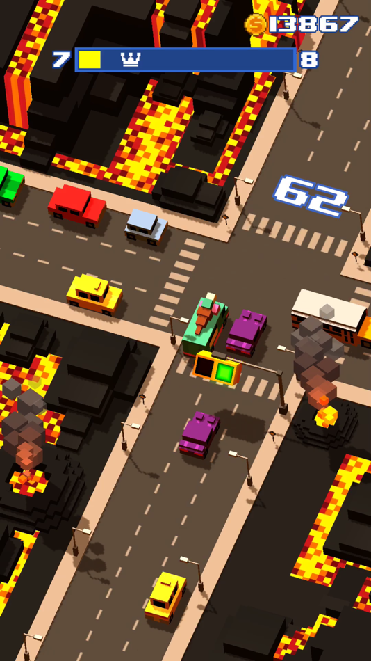 #4. Crossy Crash Traffic Panic (iOS) 由: IsCool Entertainment