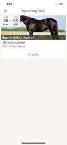 Equine Online Auction screenshot #1 for iPhone