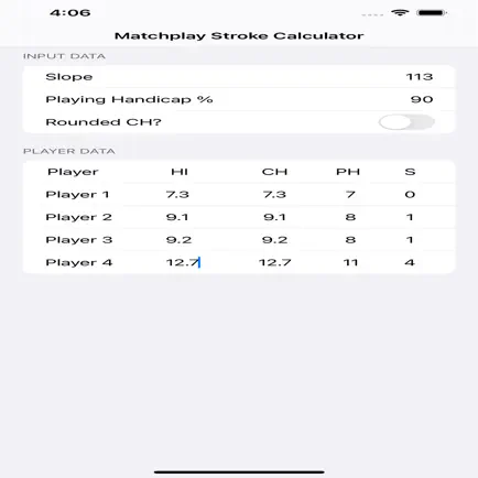 Matchplay Stroke Calculator Cheats