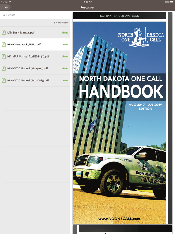 North Dakota One Call iPad screenshot 4 - Utilities app