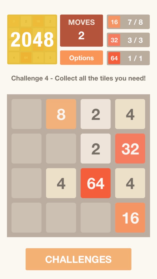 #3. 2048 - Puzzle (iOS) 由: iDevMobile Tec.