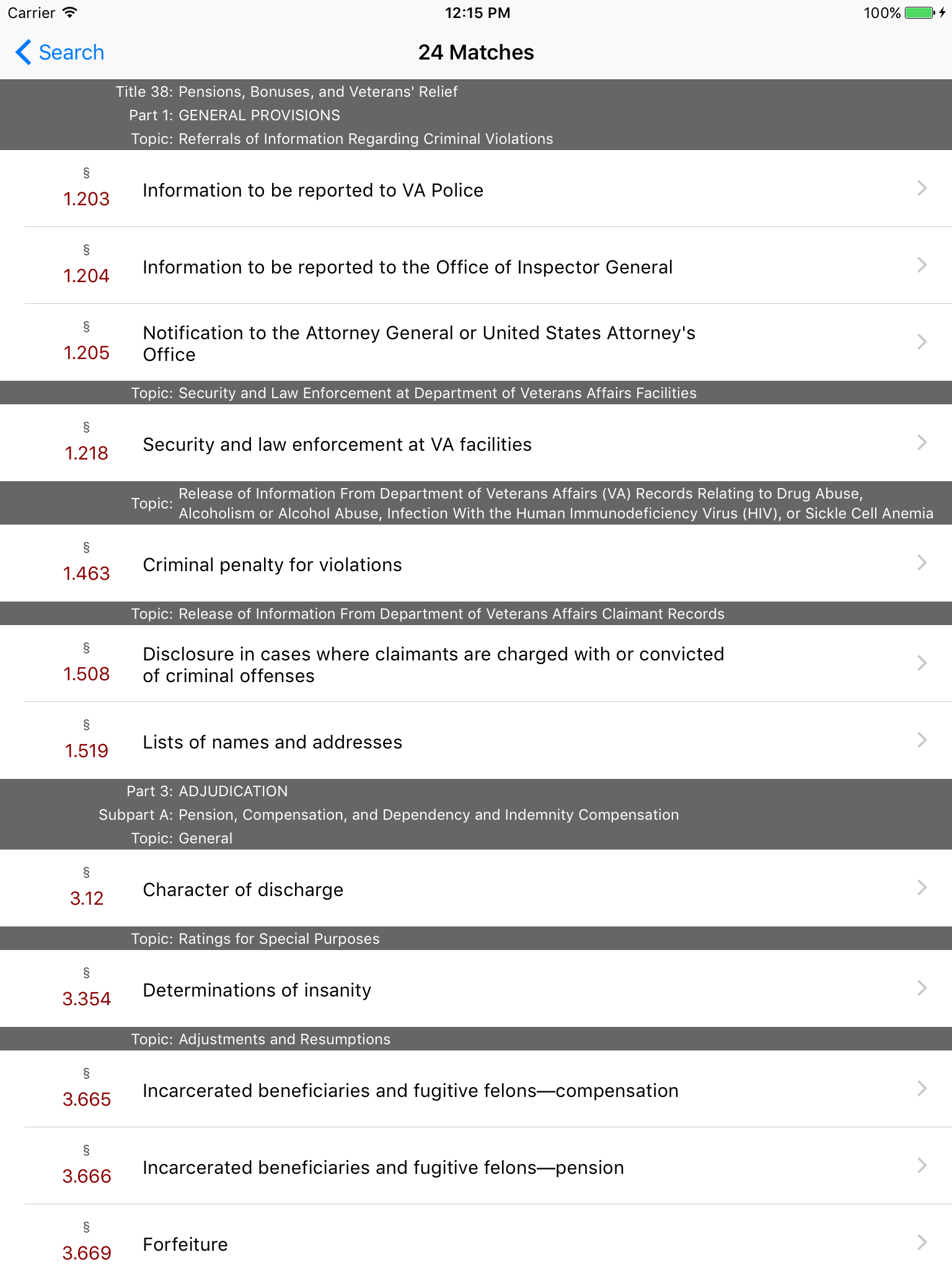 38 CFR - Pensions, Bonuses, and Veterans (LawStack screenshot 10