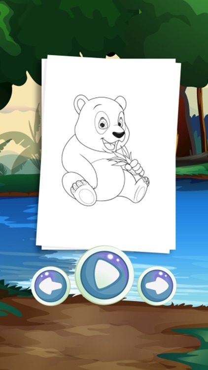 Animal cartoon coloring books for kids screenshot-3