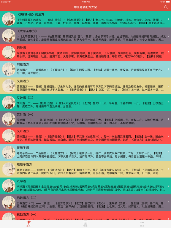 Screenshot #5 pour 中医药酒配方大全