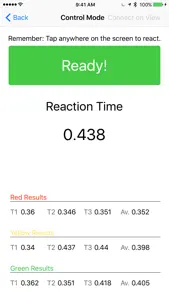 Reaction Time Recorder screenshot #1 for iPhone