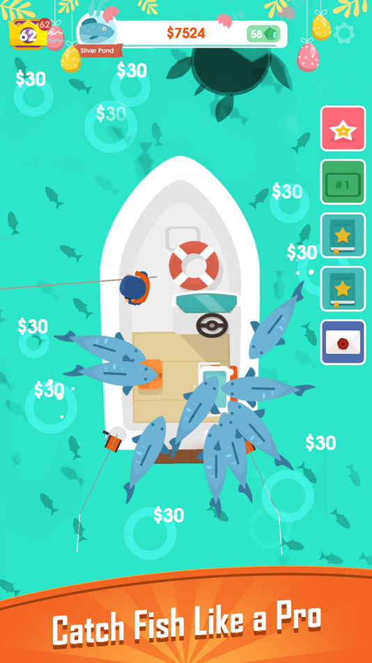 #2. Hooked Inc: Fishing Games (iOS) 来自: Lion Studios
