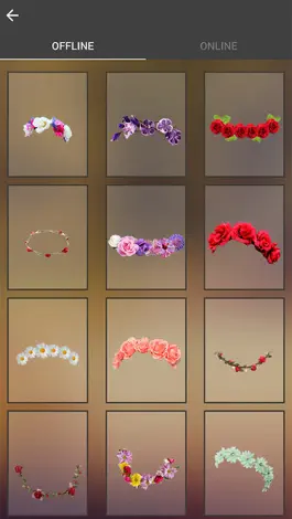 Game screenshot Flower Crown Photo Booth apk