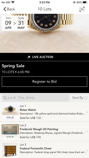 Smith Auctions Live screenshot 1