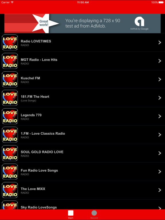 Screenshot #5 pour Love Radio Stations