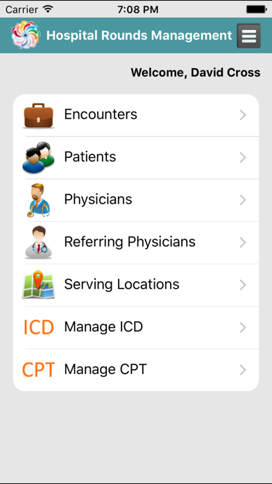 Hospital Rounds Management Screenshot