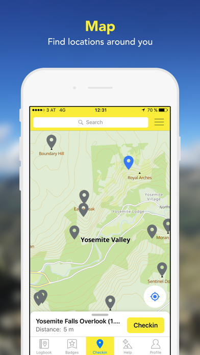 Hiking log & outdoor maps Screenshot